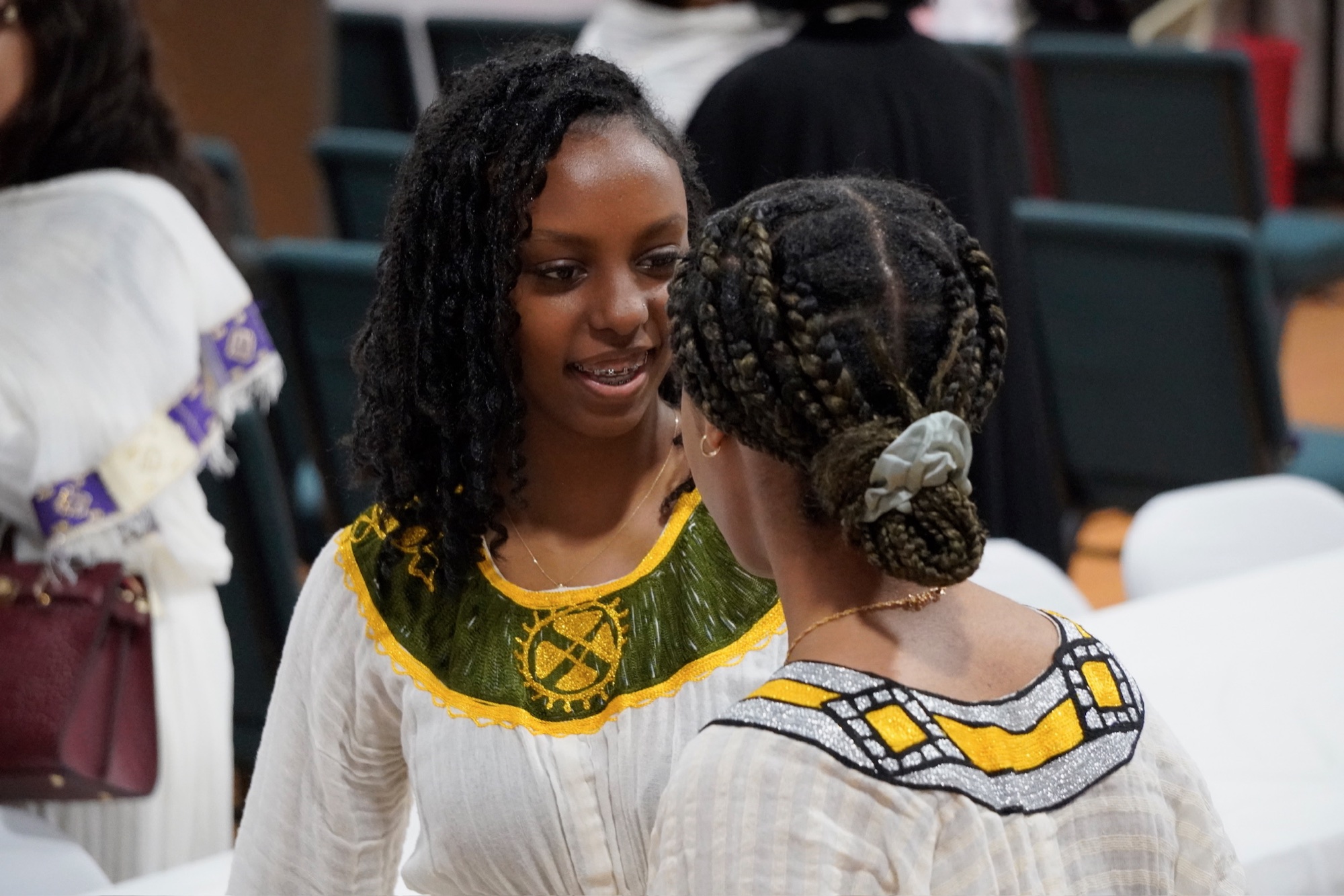 Young women in Ethiopian attire