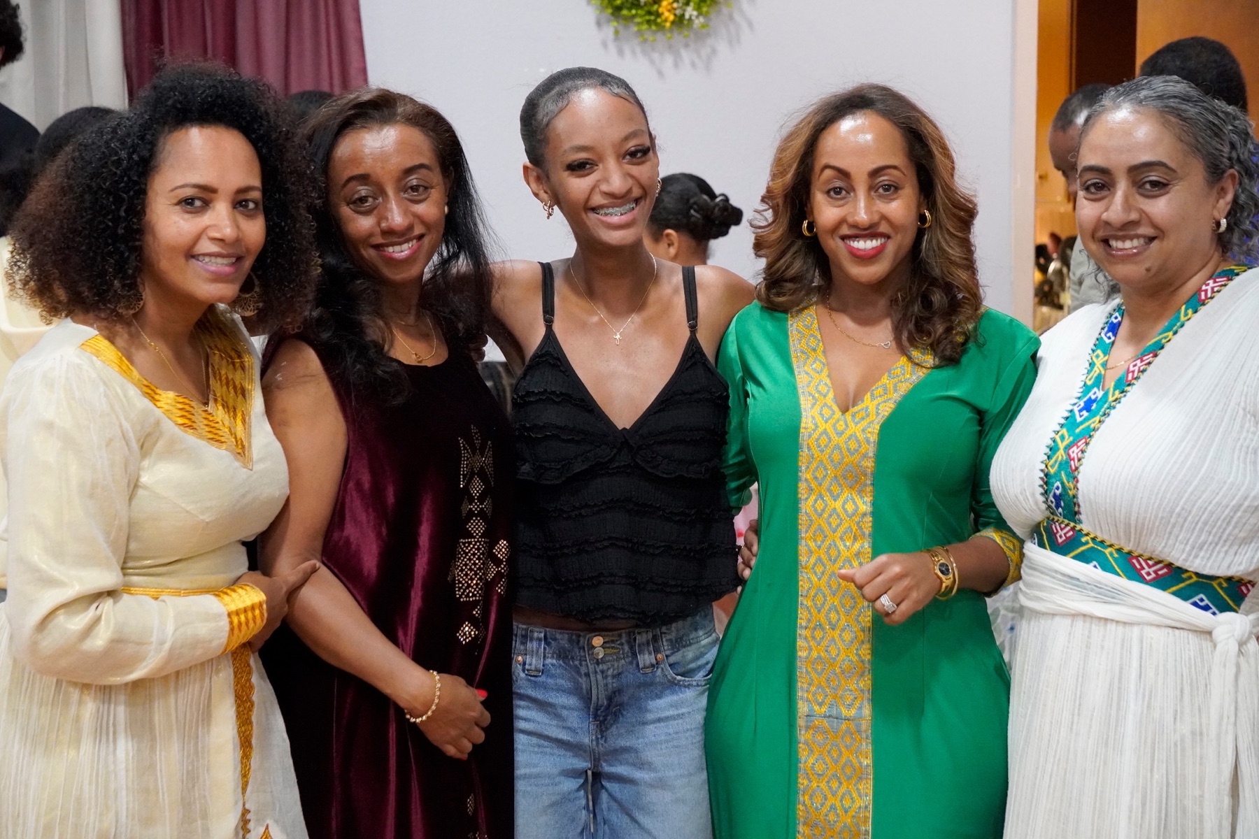 Women smiling together in fellowship